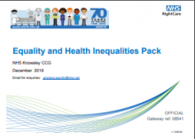 Equality and Health Inequalities Pack: NHS Knowsley CCG